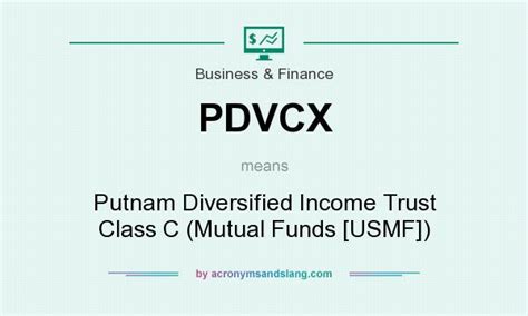 Putnam Diversified Income Trust (PDVCX) .